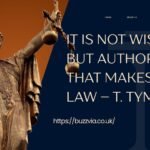 It Is Not Wisdom but Authority That Makes a Law – T. Tymoff